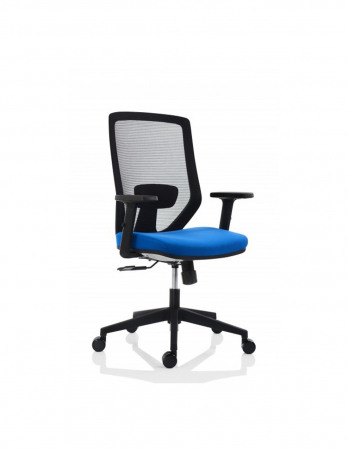 Scaune ergonomice - Scaun ergonomic mesh Zen albastru-negru cu spatar ventilat