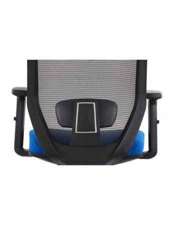 Scaun ergonomic mesh Zen albastru-negru cu spatar ventilat [5]