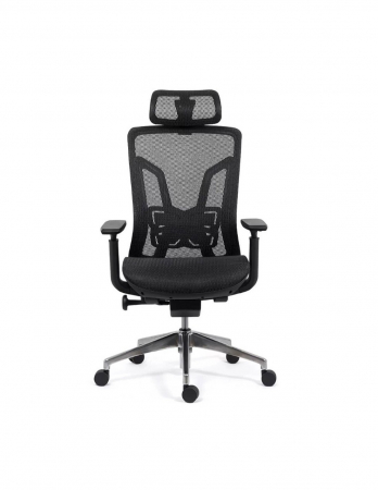 Scaun ergonomic negru SYYT 9506 cu tetiera si brate ajustabile [4]