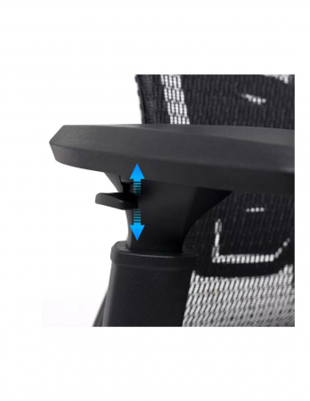 Scaun ergonomic negru SYYT 9506 cu tetiera si brate ajustabile [3]