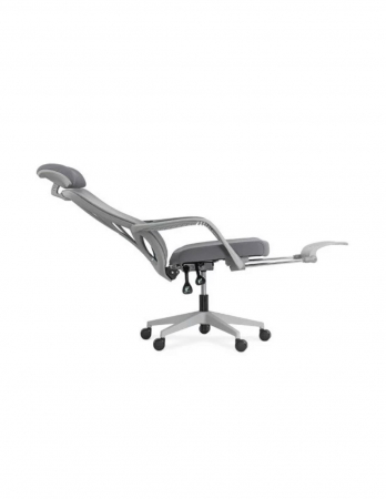 Scaun ergonomic gri multifuncțional SYYT 9512 cu spătar din mesh și suport pentru picioare [3]