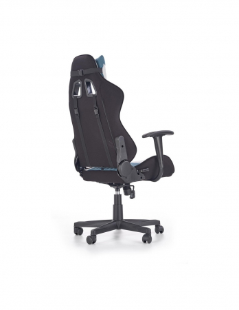 Scaun gaming HM Cayman gri-turcoaz cu perne de suport [4]