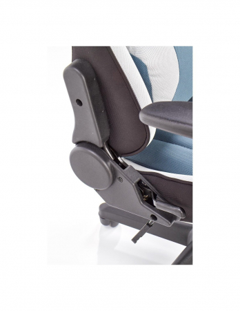 Scaun gaming HM Cayman gri-turcoaz cu perne de suport [7]