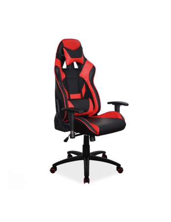 Scaune Gaming - Scaun gaming SL Supra negru-rosu, design ergonomic