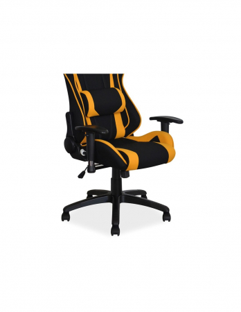 Scaun gaming SL Viper negru-galben, vedere frontală [5]
