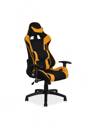 Scaune Gaming - Scaun gaming SL Viper negru-galben, vedere frontală