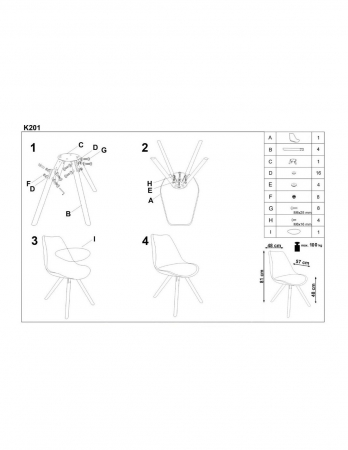 Scaun living HM K201 galben [3]