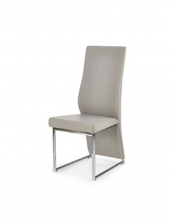 Scaune living - Scaun living HM K213 cappucino piele ecologica picioare metalice