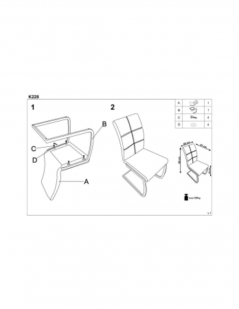 Scaun living HM K228 gri [2]