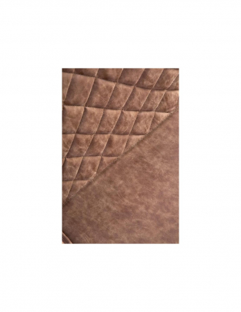 Scaun living HM K265 maro, piele ecologica matlasata, picioare metalice [1]