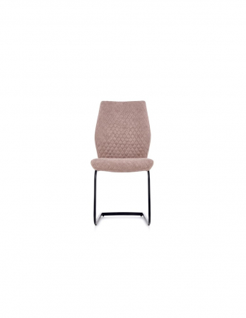 Scaun living HM K272 bej inchis, piele ecologica, structura metalica [2]