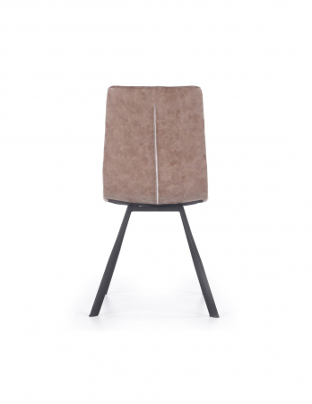 Scaun living HM K280 maro, piele ecologica, picioare metal [2]