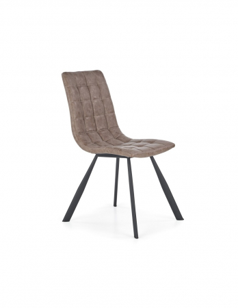Scaune living - Scaun living HM K280 maro, piele ecologica, picioare metal