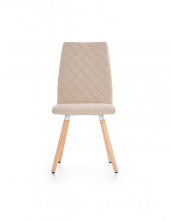 Scaun de living HM K282 bej cu picioare din lemn [3]