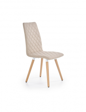 Scaune living - Scaun de living HM K282 bej cu picioare din lemn