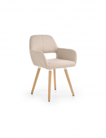 Scaune living - Scaun living HM K283 bej cu picioare din lemn