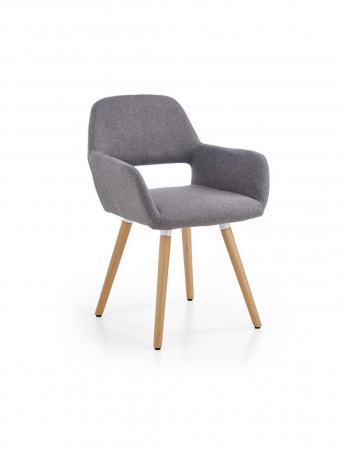 Scaune living - Scaun living HM K283 gri cu picioare din lemn