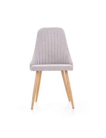 Scaun de living HM K285 gri deschis cu picioare metalice conice [2]