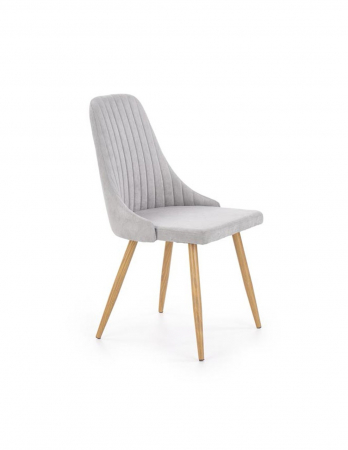 Scaune living - Scaun de living HM K285 gri deschis cu picioare metalice conice