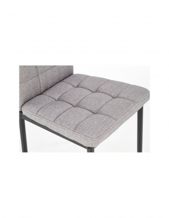 Scaun living HM K292 gri tapițat cu picioare metalice [2]