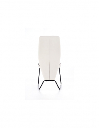 Scaun living HM K300 alb-gri cu spătar ergonomic [1]