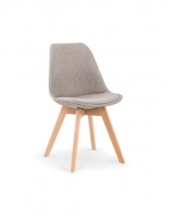 Scaune living - Scaun living gri HM K303 cu picioare din lemn