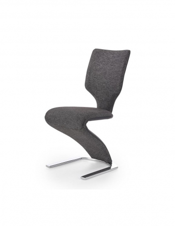 Scaune living - Scaun living modern HM K307 cu cadru metalic si tapiterie mixta gri