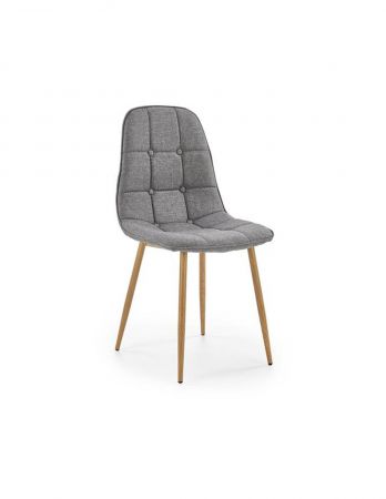 Scaune living - Scaun living HM K316 gri cu picioare metalice si tapiterie moderna