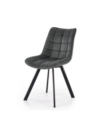 Scaune living - Scaun living gri HM K332 cu picioare negre