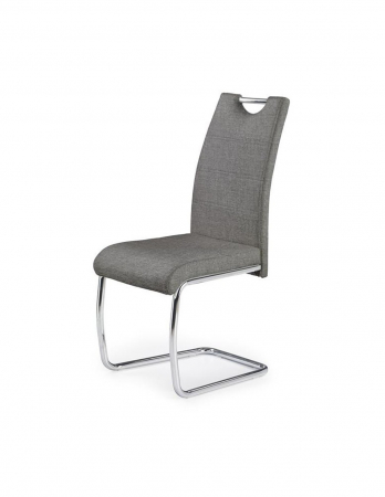 Scaune living - Scaun living HM K349 gri cu structura metalica cromata