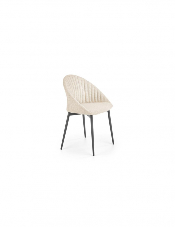 Scaune living - Scaun living HM K357 bej cu picioare metalice