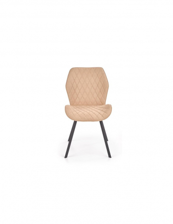 Scaun de living HM K360 bej cu picioare negre [9]