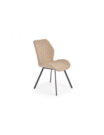 Scaune living - Scaun de living HM K360 bej cu picioare negre