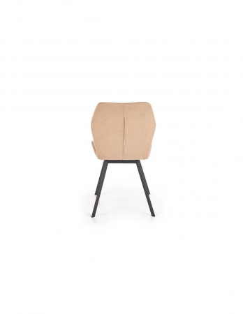 Scaun de living HM K360 bej cu picioare negre [3]