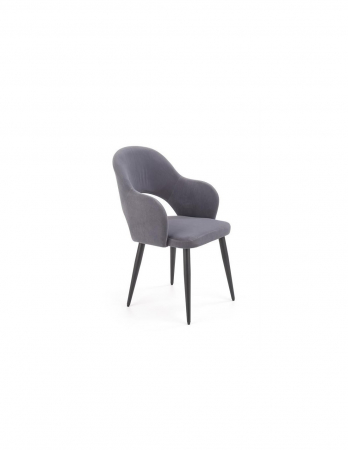 Scaune living - Scaun living HM K364 gri cu picioare negre
