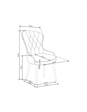 Scaun living HM k366 verde [3]