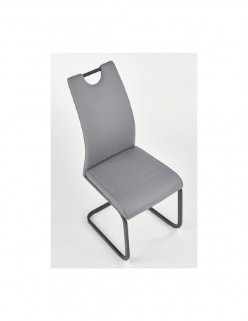 Scaun de living HM K371 gri cu cadru metalic negru [1]