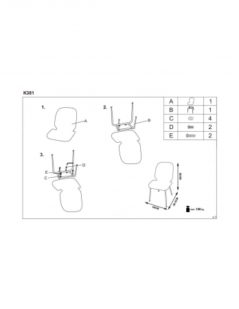 Scaun living HM K381 gri [6]