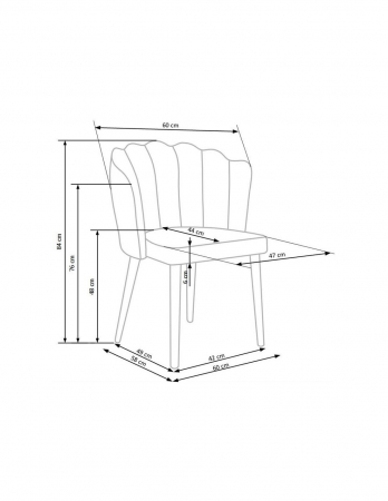 Scaun living HM k386 gri [5]