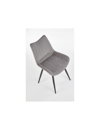 Scaun living HM K388 gri cu picioare metalice negre [4]