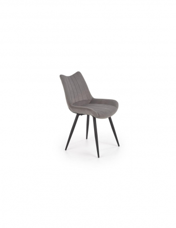 Scaune - Scaun living HM K388 gri cu picioare metalice negre