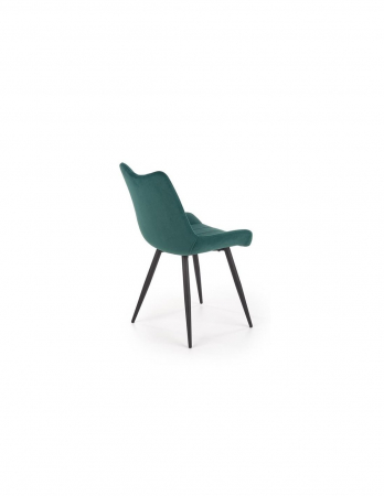 Scaun living verde HM K388 cu picioare metalice negre [1]