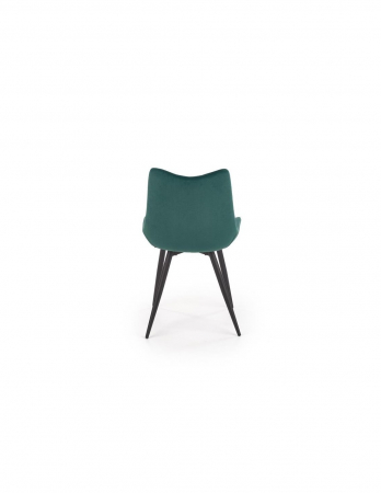 Scaun living verde HM K388 cu picioare metalice negre [9]