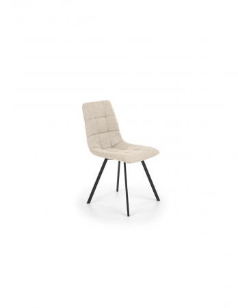 Scaune living - Scaun de living HM K402 bej cu picioare negre