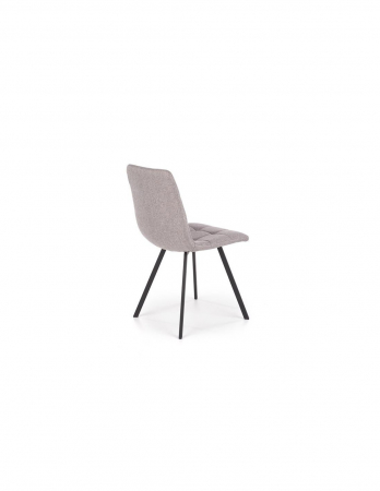 Scaun de living HM K402 gri cu picioare metalice negre [2]