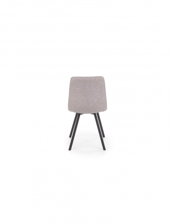 Scaun de living HM K402 gri cu picioare metalice negre [1]