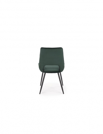 Scaun de living HM K404 verde cu picioare metalice negre [2]