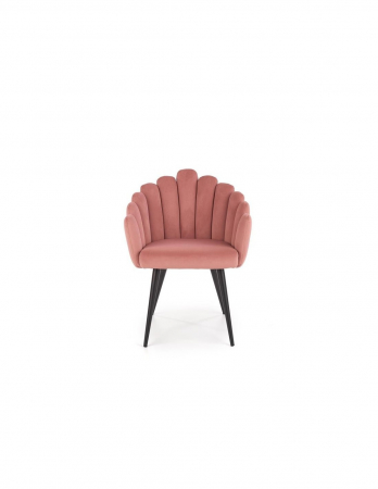 Scaun living HM K410 roz cu picioare negre [5]