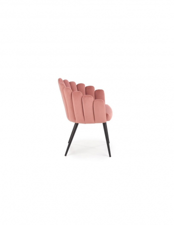 Scaun living HM K410 roz cu picioare negre [1]