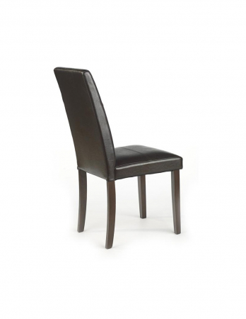 Scaun de living HM Kerry Bis wenge, tapițat piele ecologică, cu picioare din lemn [1]